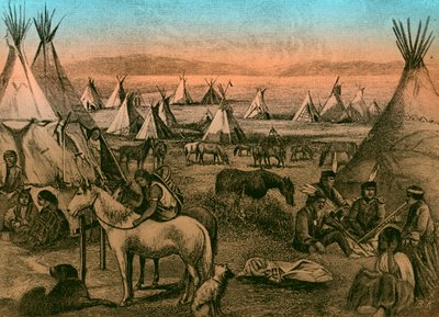 Campement indien Navajo - Bohuslav Kroupa