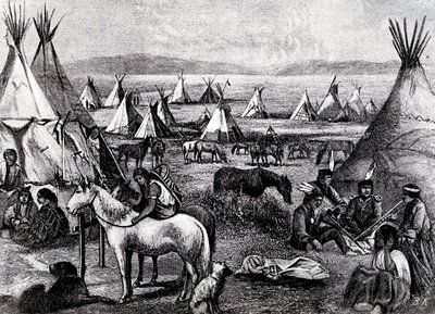 Campement indien Navajo - Bohuslav Kroupa