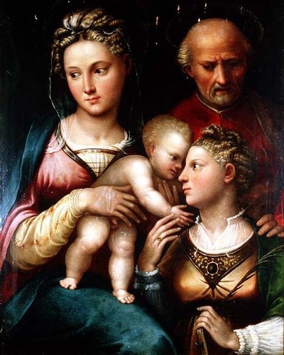 Le Mariage mystique de Sainte Catherine - Bolognese School