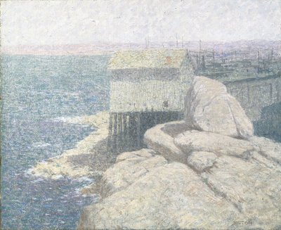 Village de pêche chinois, baie de Monterey, Californie - Bolton Coit Brown