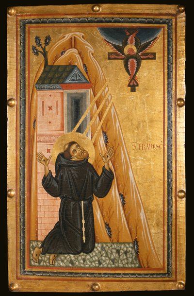 Saint François reçoit les stigmates, milieu du XIIIe siècle - Bonaventura Berlinghieri