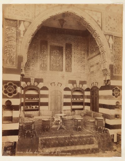 Salle de réception du consulat allemand à Damas - Bonfils Studio
