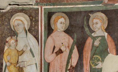 Vierge et Enfant, Sainte Aquilina et Sainte Catherine d