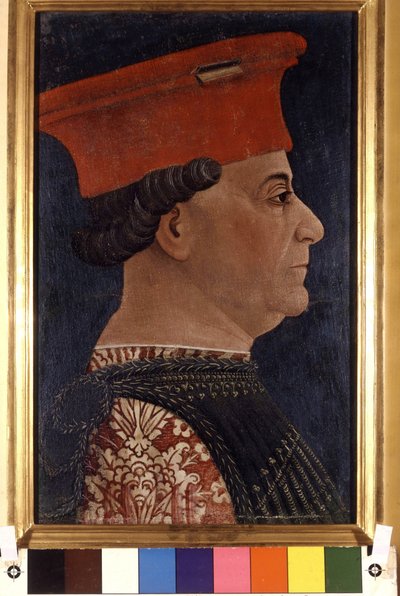Portrait de Francesco Sforza (1401 - 1466) par Bonifacio Bembo vers 1470. Pinacoteca di Brera, Milan - Bonifacio Bembo