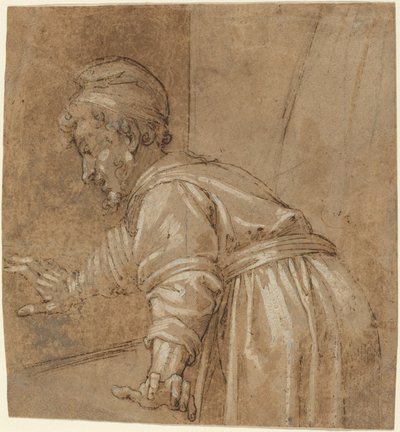 Un homme regardant par la fenêtre - Bonifacio de