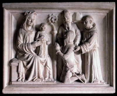 La Vierge présentant Jésus à trois personnes - Bonino da Campione
