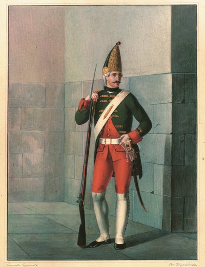 Grenadier du régiment Izmailovsky en 1762, fin des années 1830 - Boris Artemyevich Chorikov