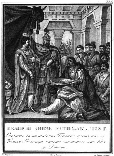 Mstislav Ier nomme Rogvolod prince de Polotsk. 1128. De l