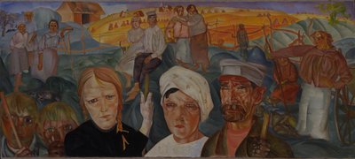 Terre paysanne de la série Visages de Russie, 1917 - Boris Dmitrievich Grigoriev