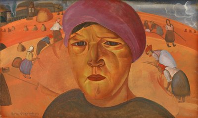 Paysanne russe de la série Les Visages de Russie, 1923 - Boris Dmitrievich Grigoriev