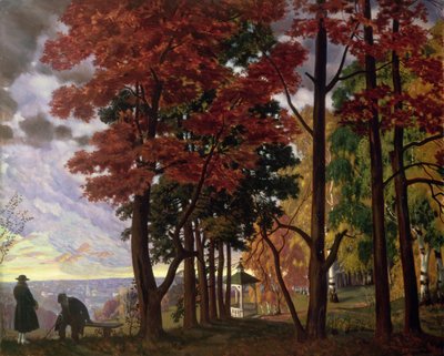 Automne - Boris Mikhailovich Kustodiev