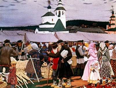 Foire - Boris Mikhailovich Kustodiev