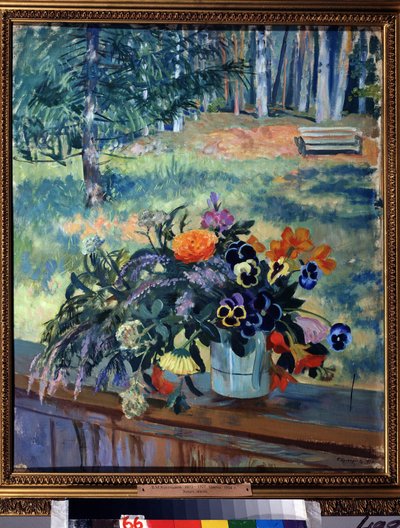 Fleurs - Boris Mikhailovich Kustodiev