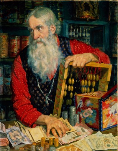Le marchand (vieil homme avec de l