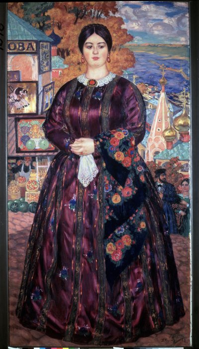 Marchande - Boris Mikhailovich Kustodiev