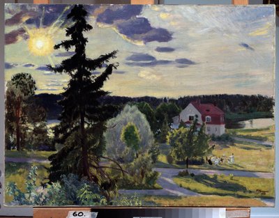 Paysage du soir - Boris Mikhailovich Kustodiev
