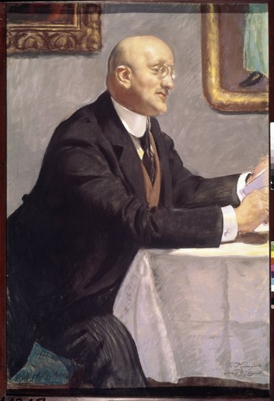 Portrait de Igor Grabar - Boris Mikhailovich Kustodiev