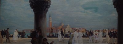 Promenade à Venise, 1907-1908 - Boris Mikhailovich Kustodiev