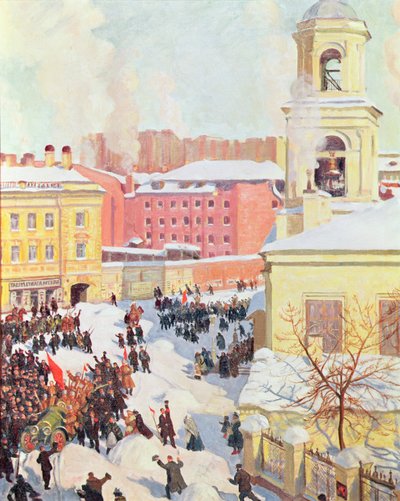 Le 27 février 1917 - Boris Mikhailovich Kustodiev