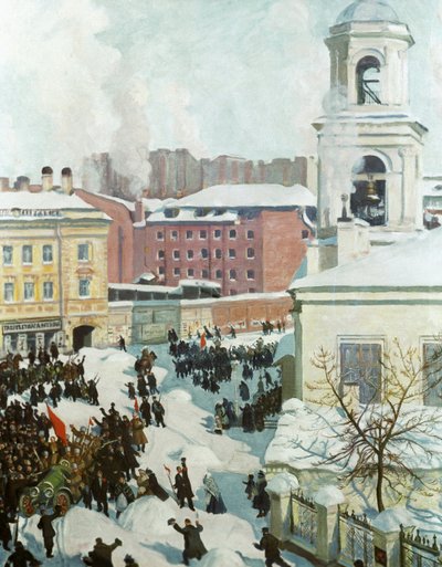 Le 27 février 1917 - Boris Mikhailovich Kustodiev