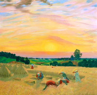La Moisson, 1914 - Boris Mikhailovich Kustodiev