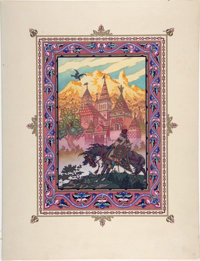 Illustration pour le conte de fées Marya Morevna - Boris Vasilievich Zvorykin