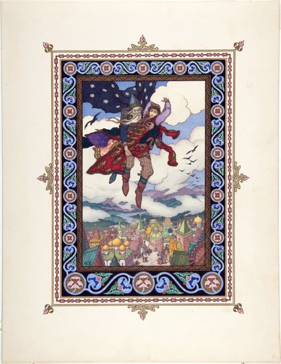 Illustration pour le conte de fées Marya Morevna (Maria des mers) - Boris Vasilievich Zvorykin