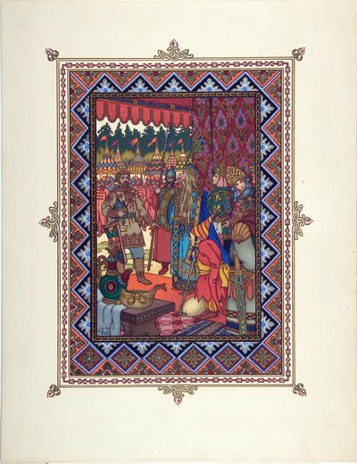 Illustration pour le conte de fées Marya Morevna - Boris Vasilievich Zvorykin