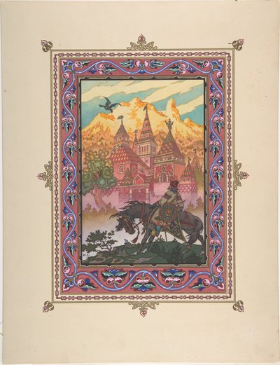 Illustration pour le conte de fées Marya Morevna, vers 1925 - Boris Vasilievich Zvorykin