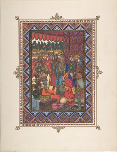 Illustration pour le conte de fées Marya Morevna, vers 1925 - Boris Vasilievich Zvorykin