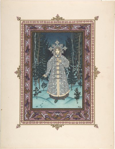 Illustration pour le conte de fées Snegurochka, c. 1925 - Boris Vasilievich Zvorykin