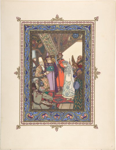 Illustration pour le conte de fées Snegurochka - Boris Vasilievich Zvorykin