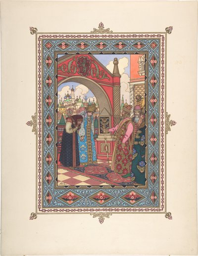Illustration pour le conte de fées Vassilissa la Belle, vers 1925 - Boris Vasilievich Zvorykin