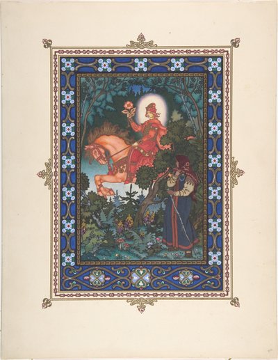 Illustration pour le conte de fées Vasilisa la Belle, c. 1925 - Boris Vasilievich Zvorykin