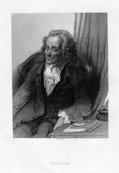 Voltaire, écrivain, essayiste, déiste et philosophe des Lumières français, 1884 - Bosselman