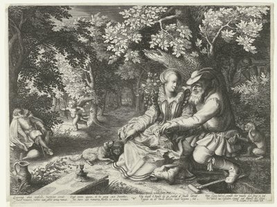 La mort et Cupidon tirent des flèches l