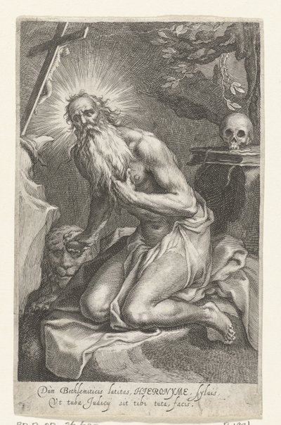 Saint Jérôme de Bethléem en ermite - Boëtius Adamsz. Bolswert
