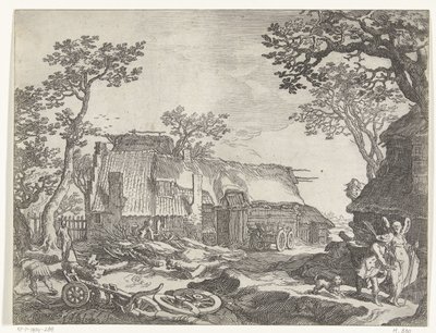 Paysage avec ferme et Tobie et l