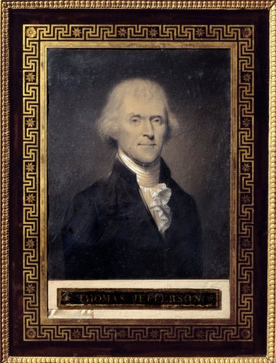 Portrait de Thomas Jefferson (1743-1826) Président des États-Unis de 1801 à 1809 - Bouch