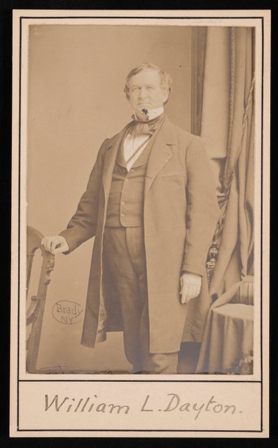 Portrait de William Lewis Dayton 1807-1864, avant 1864 - Brady