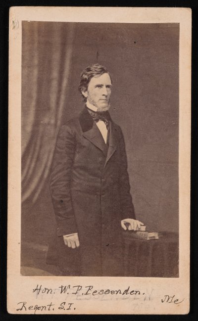 Portrait de William Pitt Fessenden 1806-1869, avant 1869 - Brady