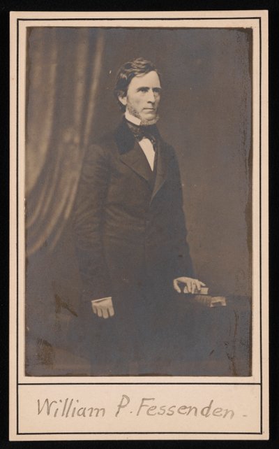 Portrait de William Pitt Fessenden 1806-1869, avant 1869 - Brady