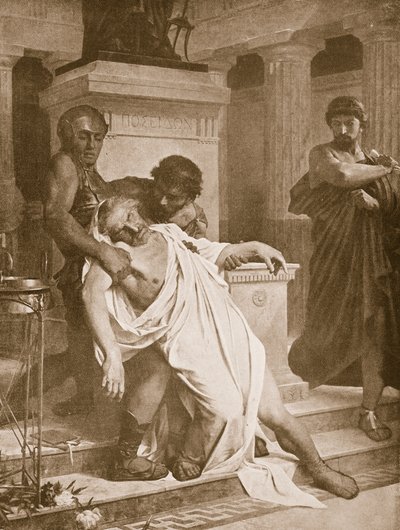 La mort de Démosthène, illustration de 