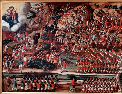 Ex-voto représentant la Bataille de Guararapes - Brazilian School