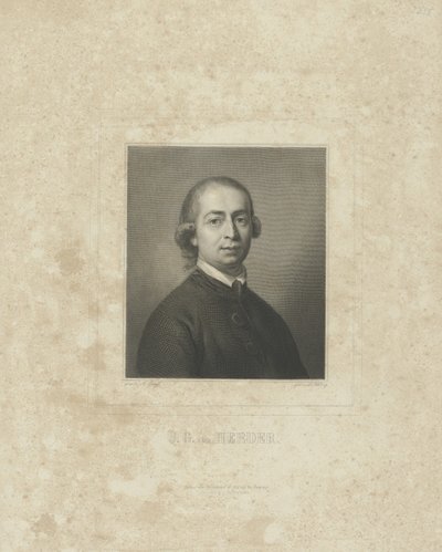 Portrait de Johann Gottfried von Herder 1744-1803, vers 1830-1840 - Breitkopf and Härtel