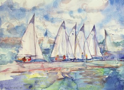 Voiliers bleus, 1989 - Brenda Brin Booker