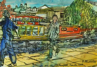 Garçons sur le chemin de halage, Camden Lock - Brenda Brin Booker