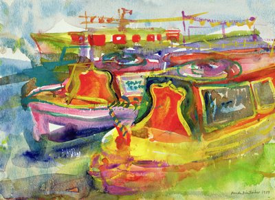 Bateaux sur le canal, 1989 - Brenda Brin Booker