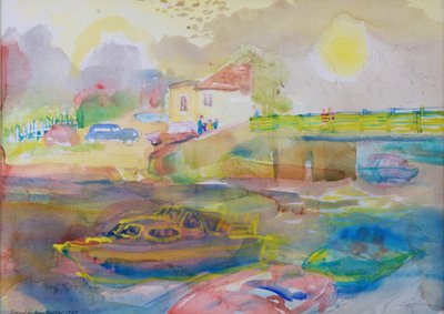 Village près de la rivière, 1989 - Brenda Brin Booker