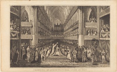 Couronnement de la reine Victoria, 28 juin 1838 [moitié droite] - British 19th Century